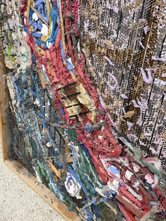 Large-scale mixed media abstract assemblage - 5