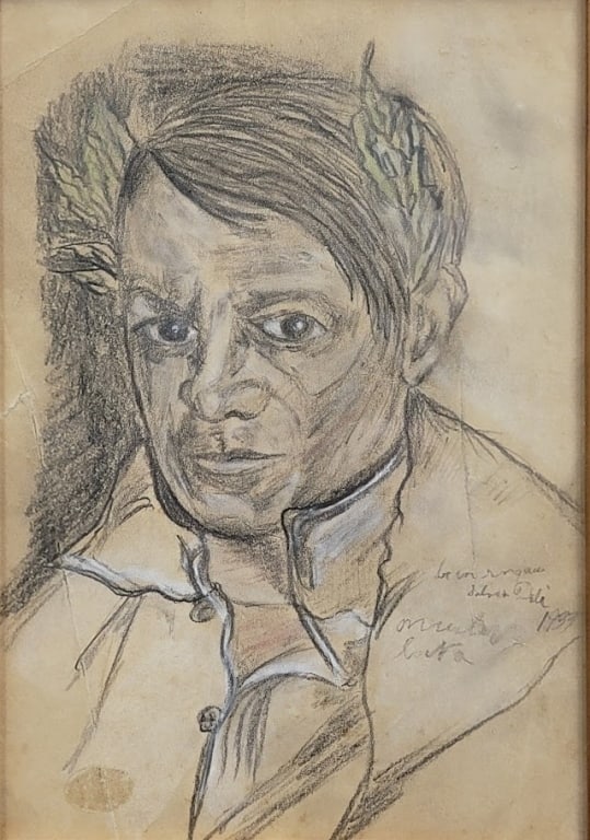 Artist Unknown Sketch of Male Portrait (1 of 1)