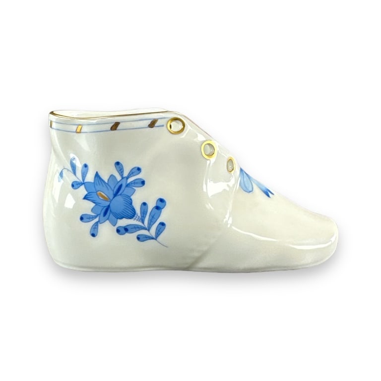 Vintage Herend Hungary Hand Painted Porcelain Shoe (1 of 4)