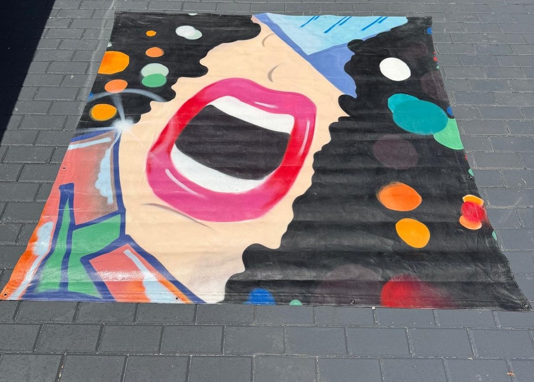 Matos crash graffiti on canvas (1 of 15)