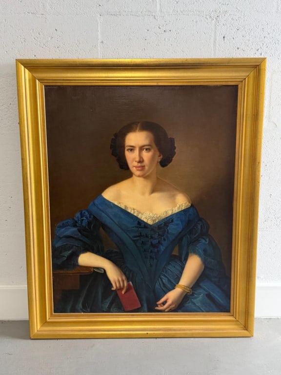 A large European portrait, unsigned. (1 of 13)