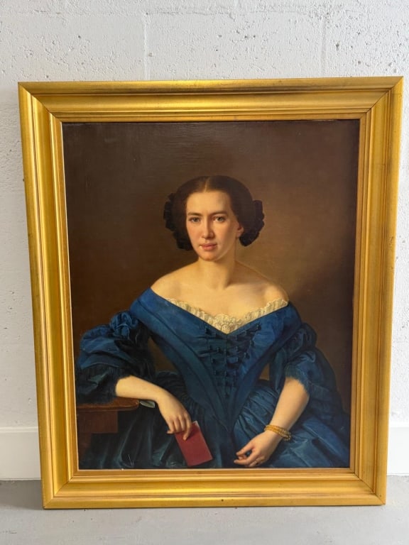 A large European portrait, unsigned. - 2