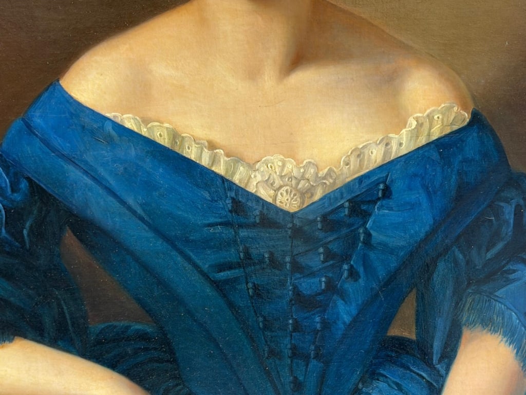 A large European portrait, unsigned. - 7