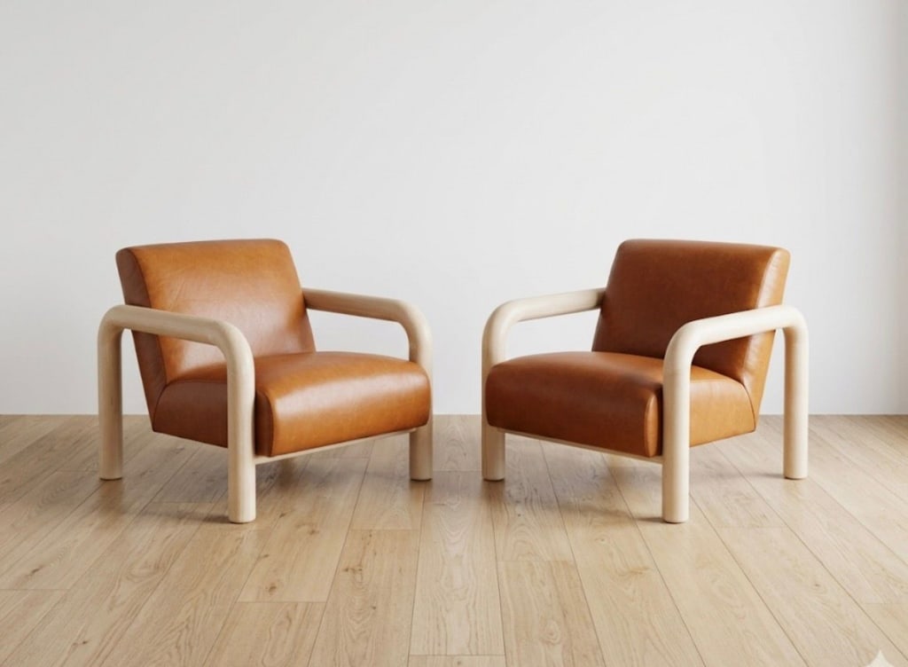 Edelman leather and oak lounge chairs: Edelman leather and oak lounge chairs Pick up location: Los Angeles, CA 90064