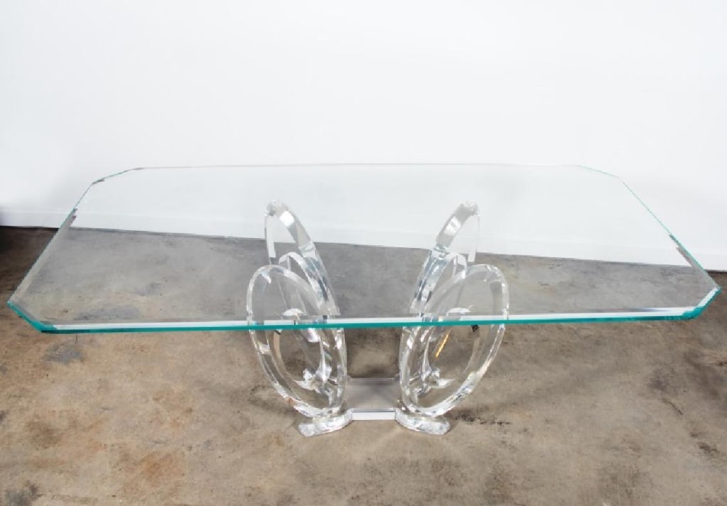 Mikhail Loznikov Signed Lucite Dining Table (1 of 8)