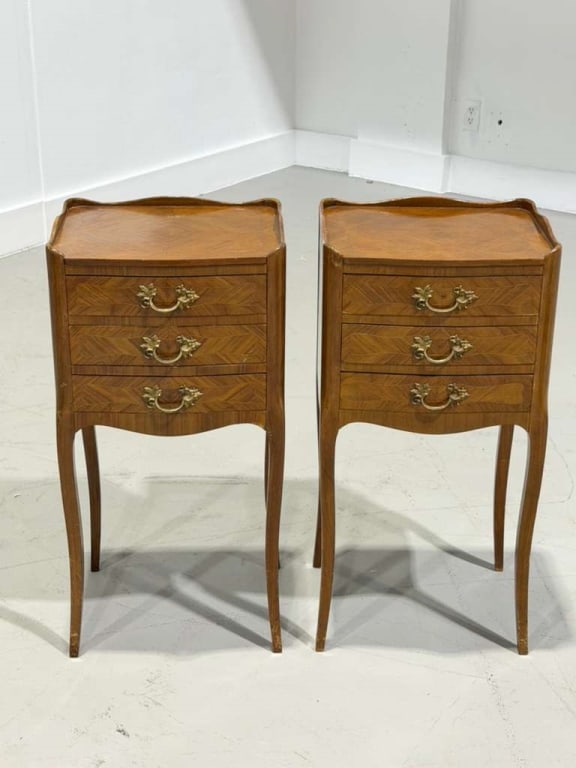 A pair of French bronze mounted drawer night (1 of 5)