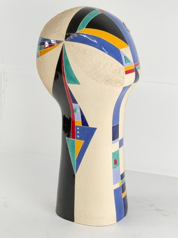 Mary Anne Prack head: Mary Anna Prack, ceramic Measures: 20 inches high Mary-Ann Prack was born in Hamilton, Ontario, Canada, and is a third generation member of an architectural engineering family. Prack began her formal 