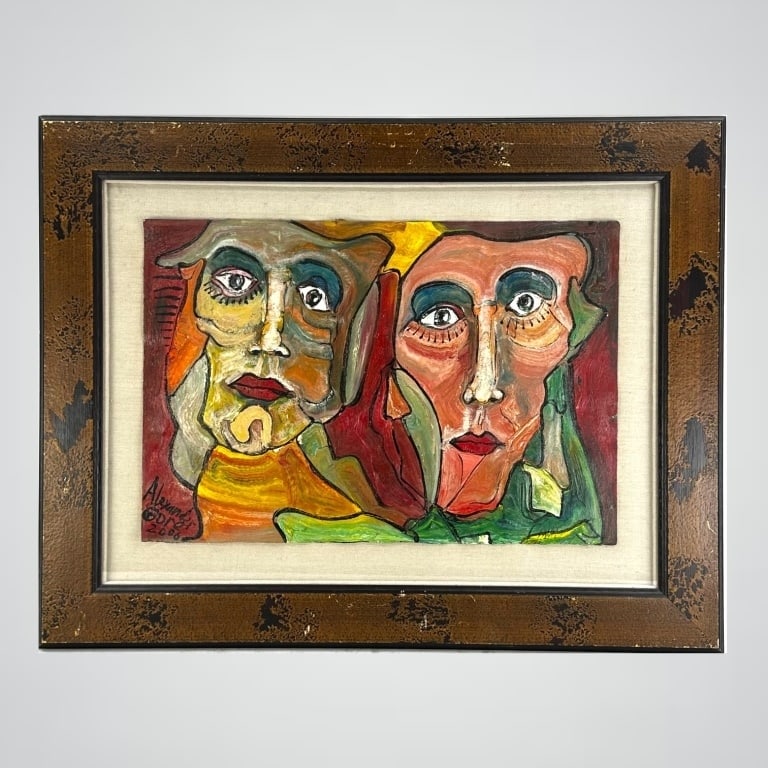 Alexander Gore (b.1958) Oil/Paper: Alexander Gore (Russian/American, b.1958) Oil on Paper "Better Together" Signed & dated lower left. COA included. Minor signs of wear, otherwise in good condition. Approx: 19" x 26" sight, 25" x 31"
