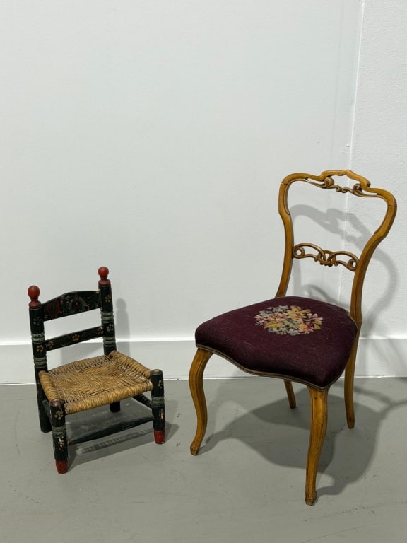 A pair of antique chairs (1 of 4)
