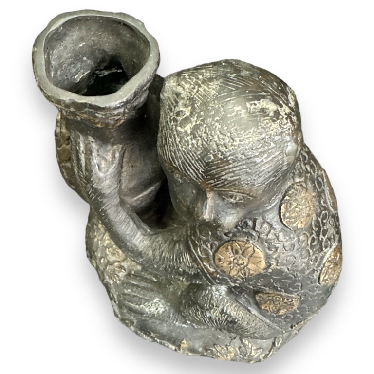 Vintage Bronze Monkey Statue - 3