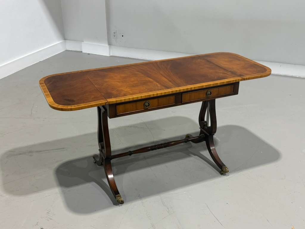 An antique French bronze mounted two drawer (1 of 9)