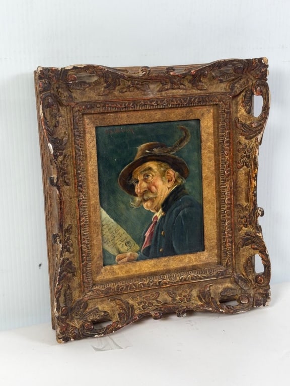 Hans Barttenbach oil on panel (1 of 4)