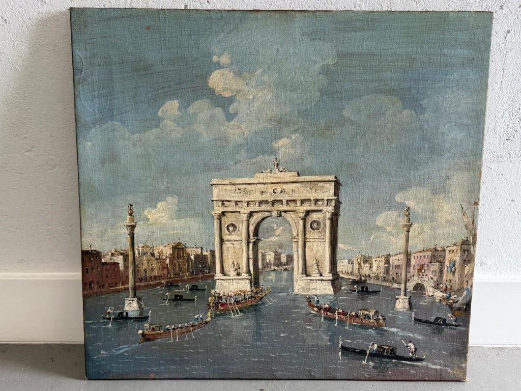 Possibly Giuseppe Borsato Oil on canvas, unsigned. (1 of 9)