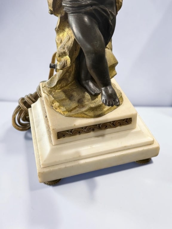 Cherub Figural Two-Light Table Lamp - 3
