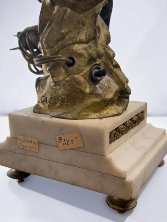 Cherub Figural Two-Light Table Lamp - 5