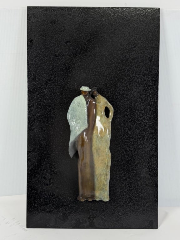 Guilloume Perez (Colombian, b.1957) bronze plaque (1 of 6)