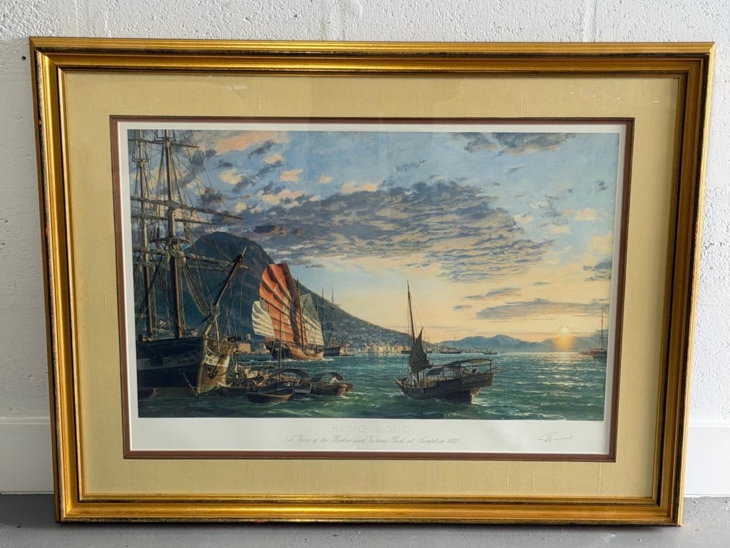 JOHN STOBART SIGNED Honk Kong Lithograph (1 of 8)