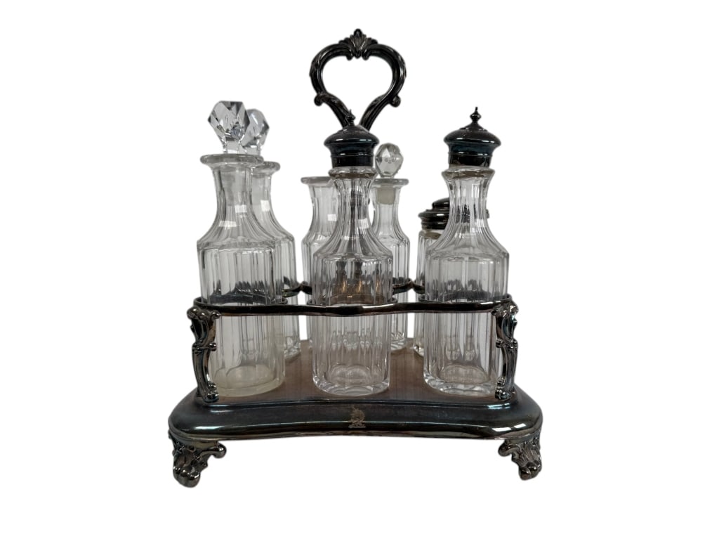Vintage Victorian Style Silver Plate Condiment Set (1 of 4)