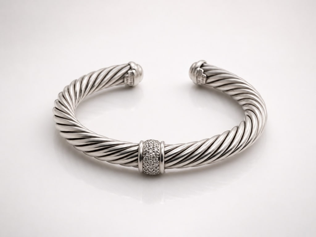 Vintage David Yurman 18K Gold & Silver Cable Cuff (1 of 4)