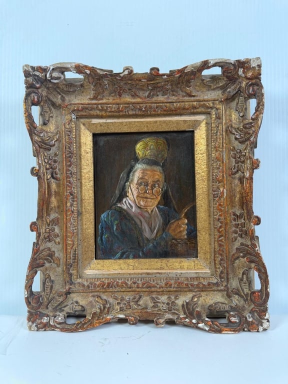 Hans Barttenbach oil on panel (1 of 4)
