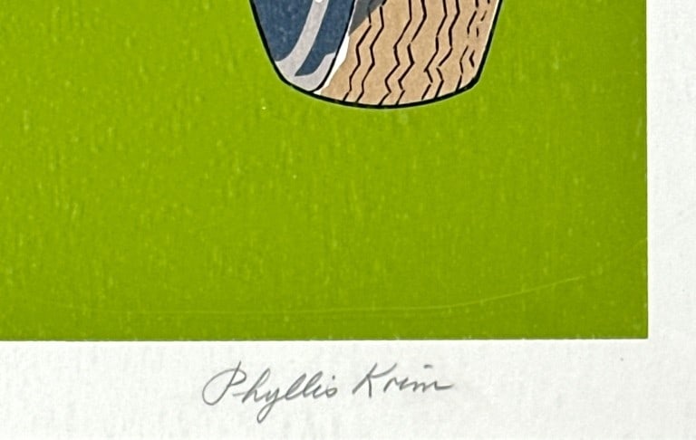 Phyllis Krim (20th c.) Signed Serigraph - 2