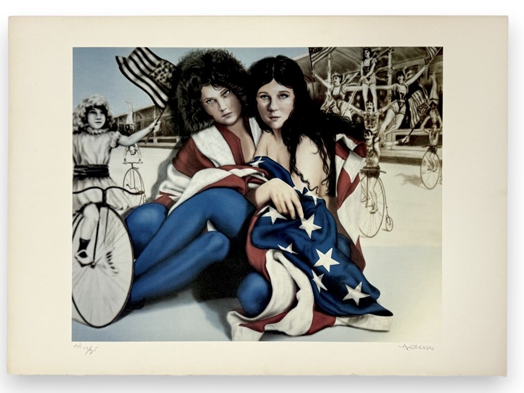 Robert Anderson (1945-2010) AP Signed Lithograph: Robert Anderson, American (1945-2010) AP signed lithograph. Signed lower right, numbered /35 lower left. Some minor wear present, otherwise in good condition. Measures 20" x 27 3/4" 7A/LR
