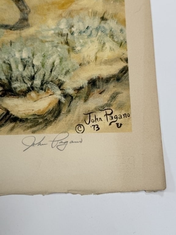 John Pagano (20th c.) Signed Lithograph - 3