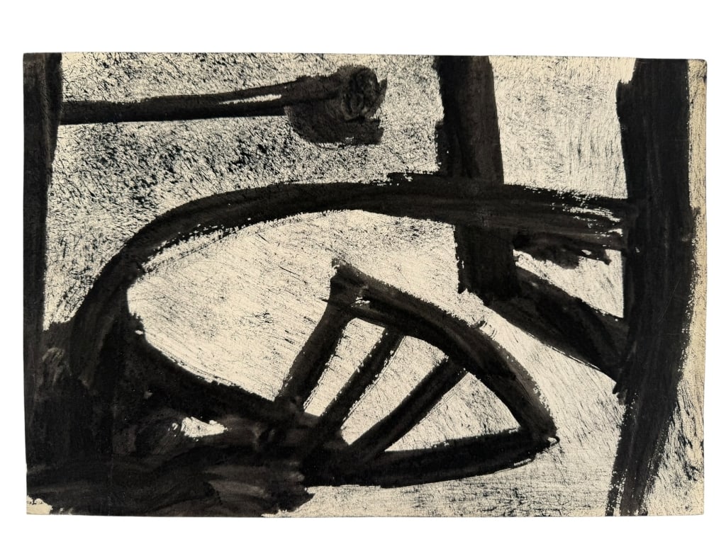 Rolph Scarlett (1889-1984) Gouache/Paper: Rolph Scarlett, Canadian (1889-1984) gouache on paper Contemporary abstract painting. Unsigned. Signs of wear along the edges of the work, otherwise in good condition. Measures 11 3/4" x 17 1/2" 1A/LR