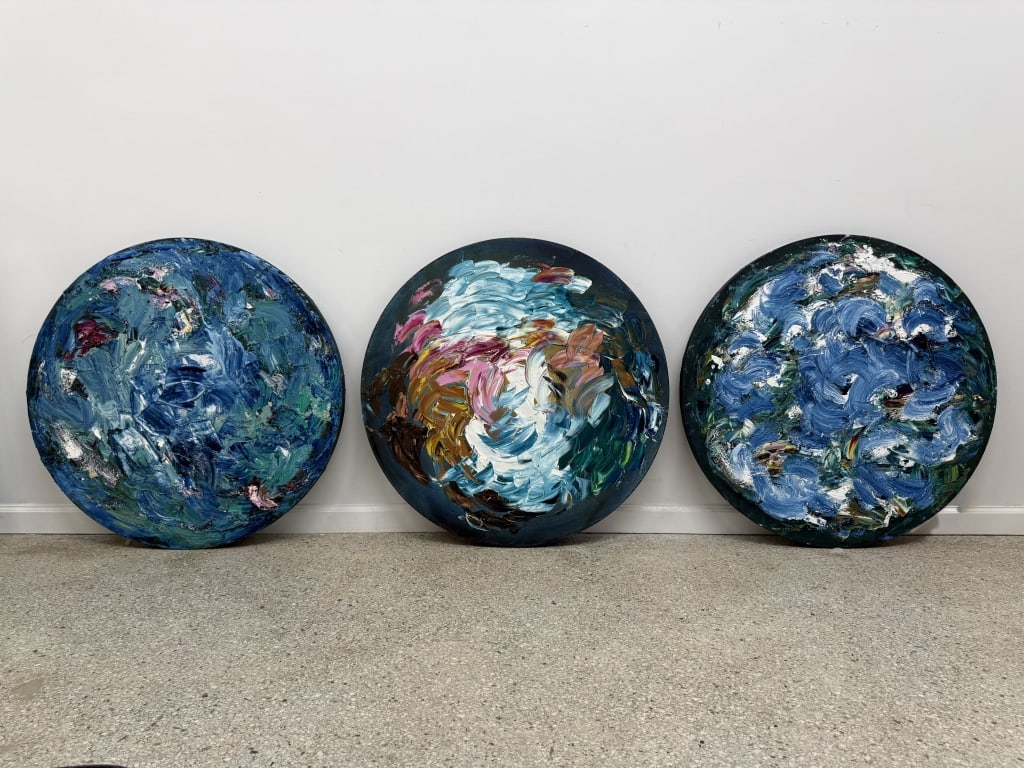 Set Of 3 Kate Saville (b.20th c) Oil/Canvas (1 of 7)