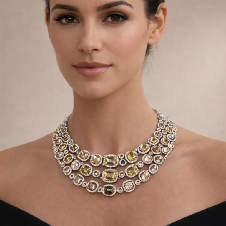 SOPHIA D. 18K Natural Color Diamond Necklace (1 of 8)