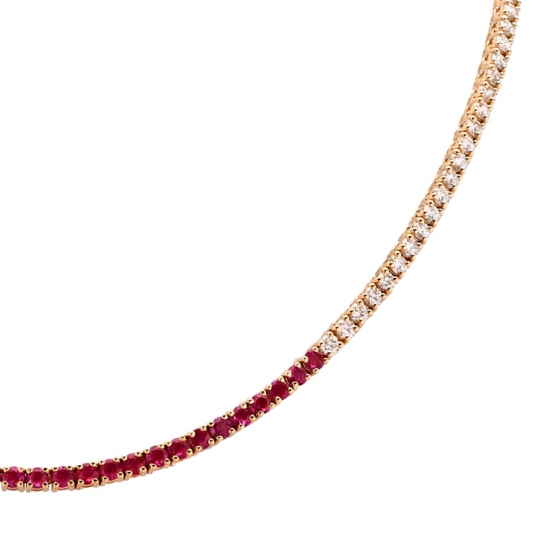 Ruby and Diamond Necklace - 3