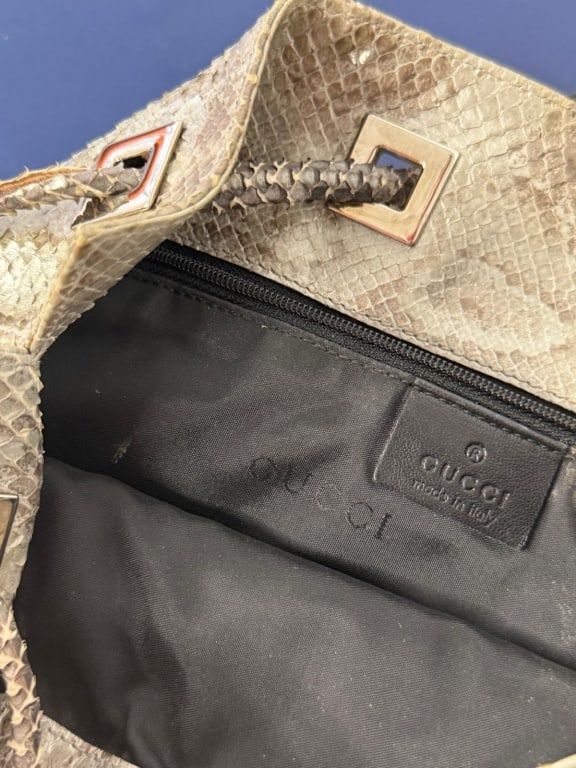 Vintage Gucci by Tom Ford Python Bucket Bag - 4