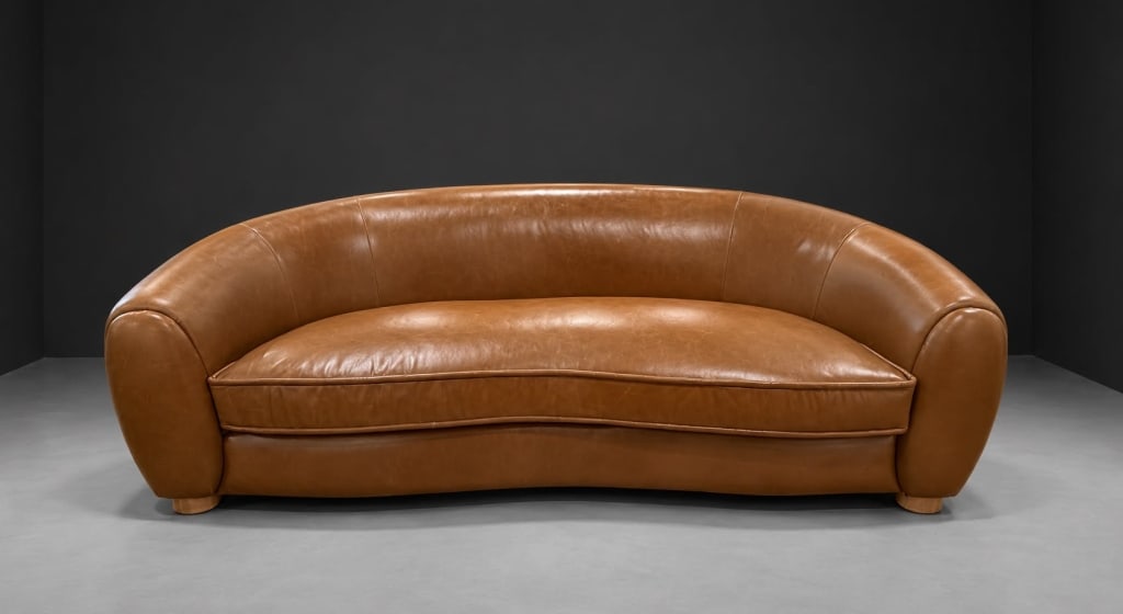 Jean Royere style polar sofa (1 of 2)