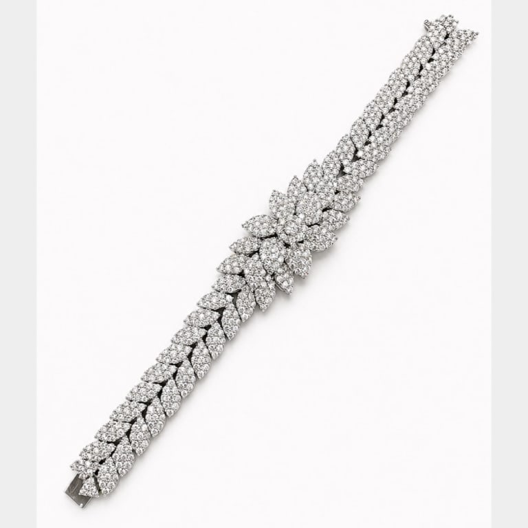 18K White Gold 19.82 Ct. Diamond Bracelet (1 of 5)