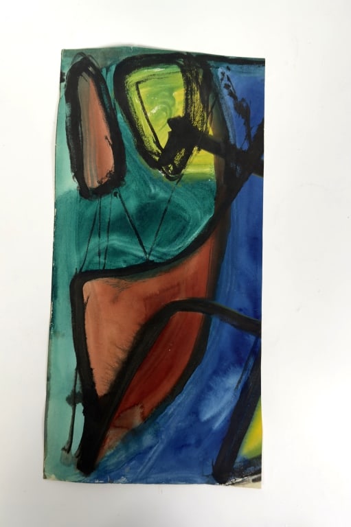Rolph Scarlett gouache on paper Contemporary (1 of 2)