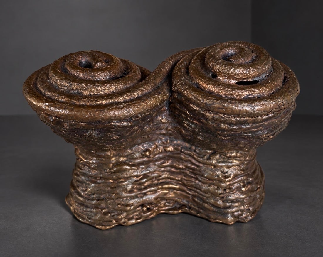 Harry Bertoia “Memories in Bronze Are for Eternity” Miniature Bronze Sculpture, 1960s (1 of 2)