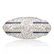 Art Deco Diamond Sapphire Brooch