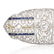 Art Deco Diamond Sapphire Brooch - 2