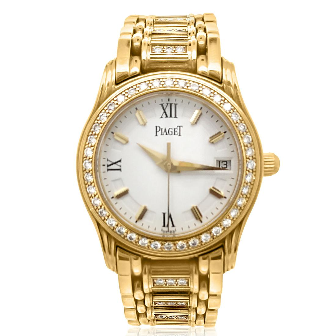 Piaget, Lady's 18K Gold Diamond Wristwatch (1 of 4)