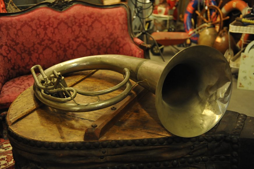 Antique trombone by Dutch instrument maker Kessels