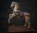 Wooden carousel horse