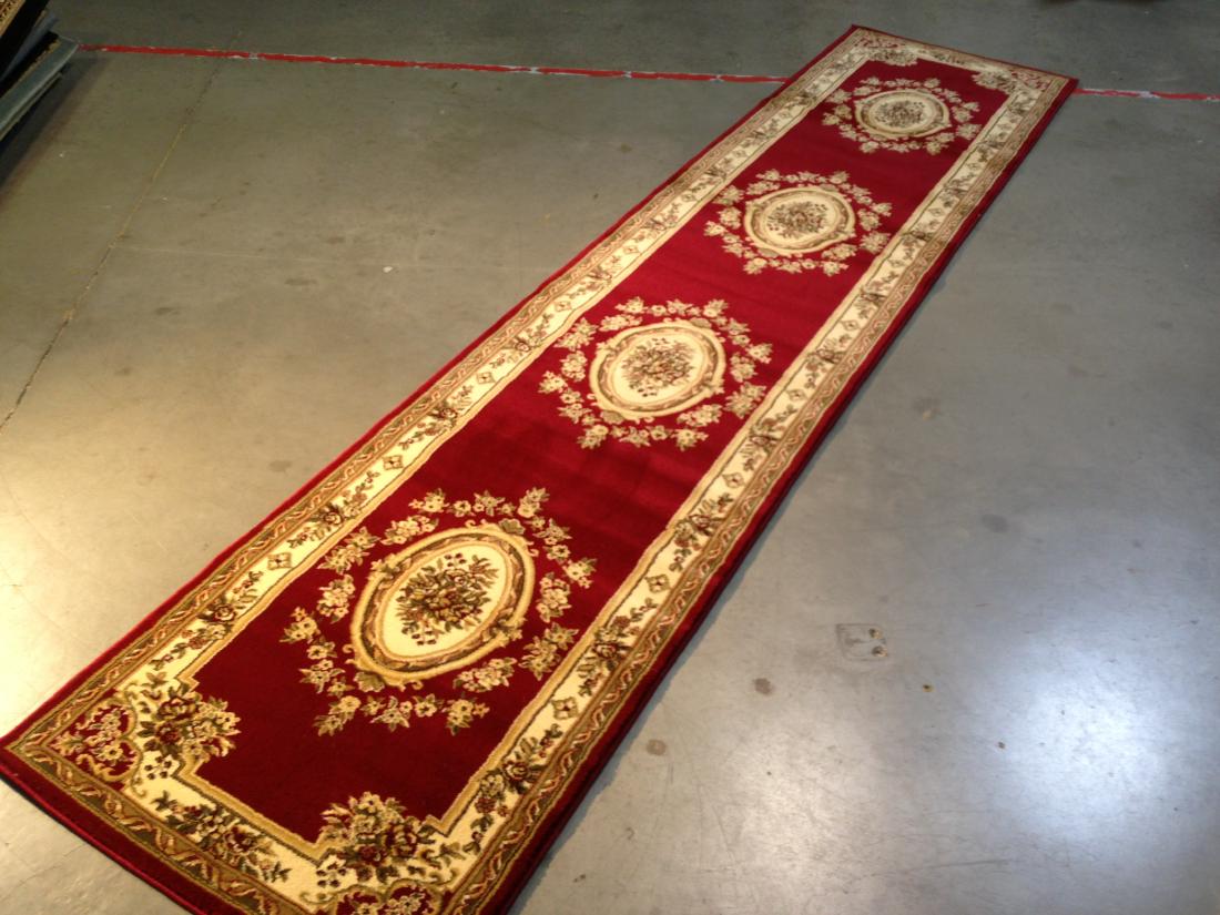 FRENCH AUBUSSON DESIGN RUNNER 3X12 (1 of 5)