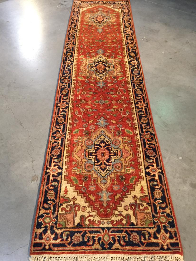 CLASSIC SERAPI DESIGN WOOL RUNNER 2'.6"x10'.1" (1 of 9)