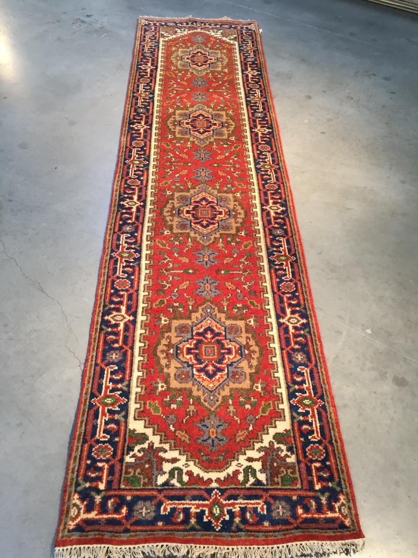 CLASSIC SERAPI DESIGN WOOL RUNNER 3X10 (1 of 11)