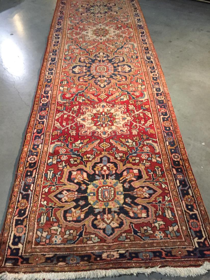 SEMI ANTIQUE PERSIAN HERIZ RUNNER 4x12 (1 of 8)
