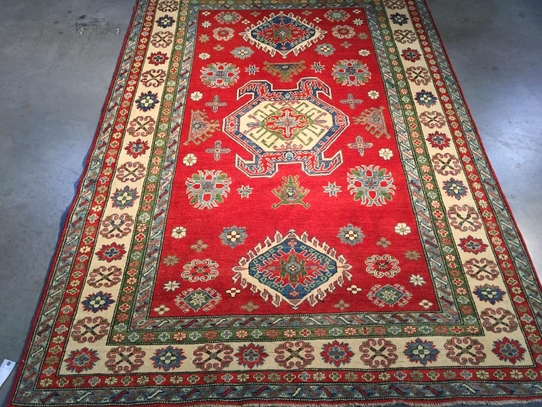 HAND KNOTTED WOOL AUTHENTIC KAZAK  RUG 6x9 (1 of 7)