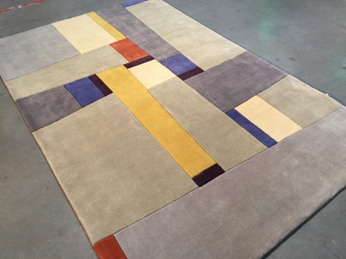 FABULOUS MODERN HAND MADE WOOL RUG 5.3x8 (1 of 7)