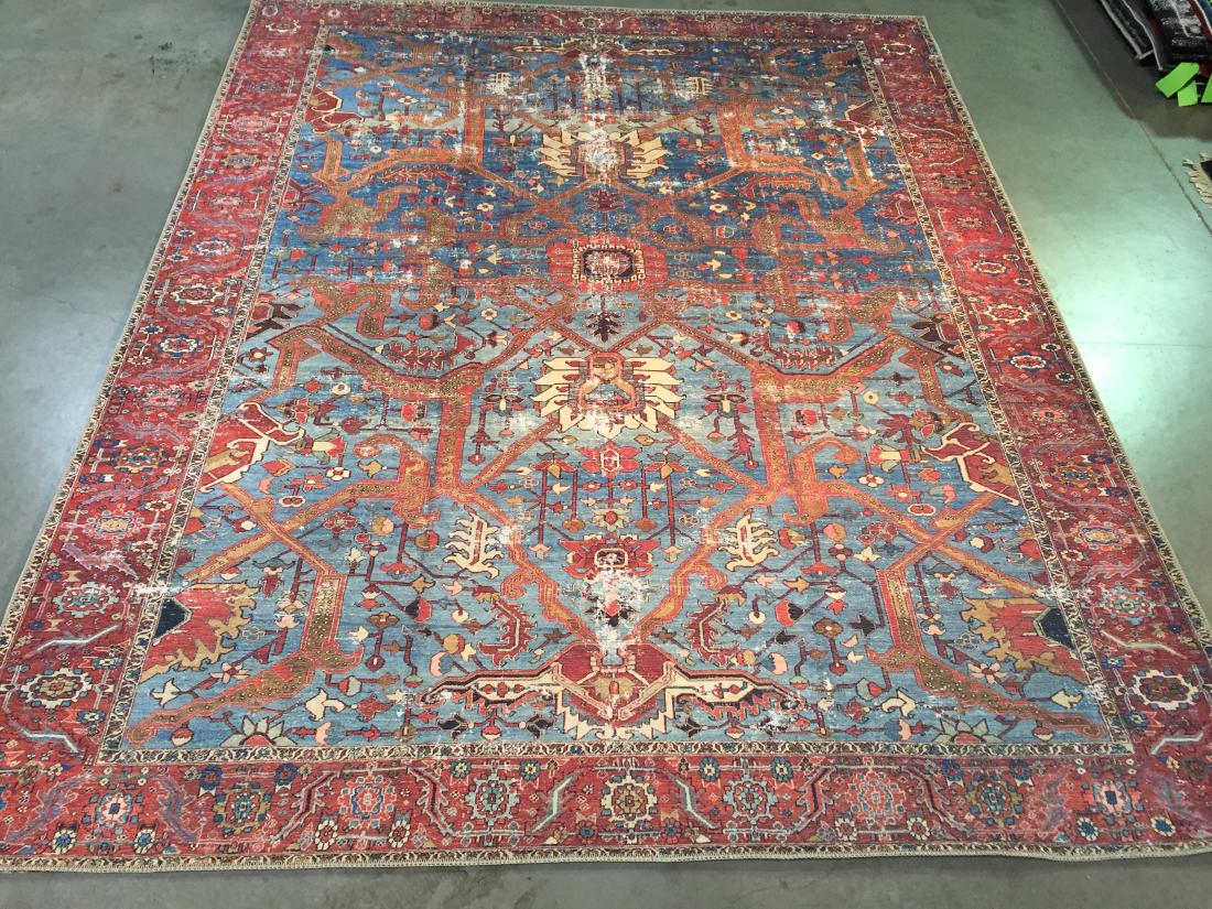 STUNNING ENGINEERED VINTAGE PERSIAN RUG 8x10 (1 of 8)