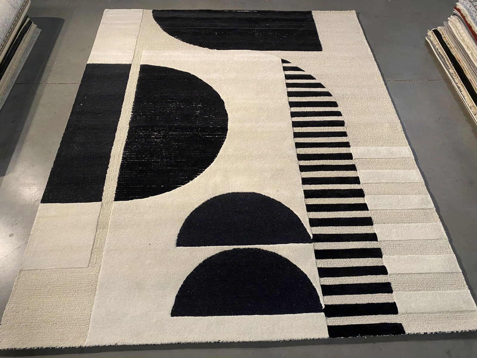 DECORATIVE MODERN DESIGN WOOL RUG 5x8 (1 of 8)