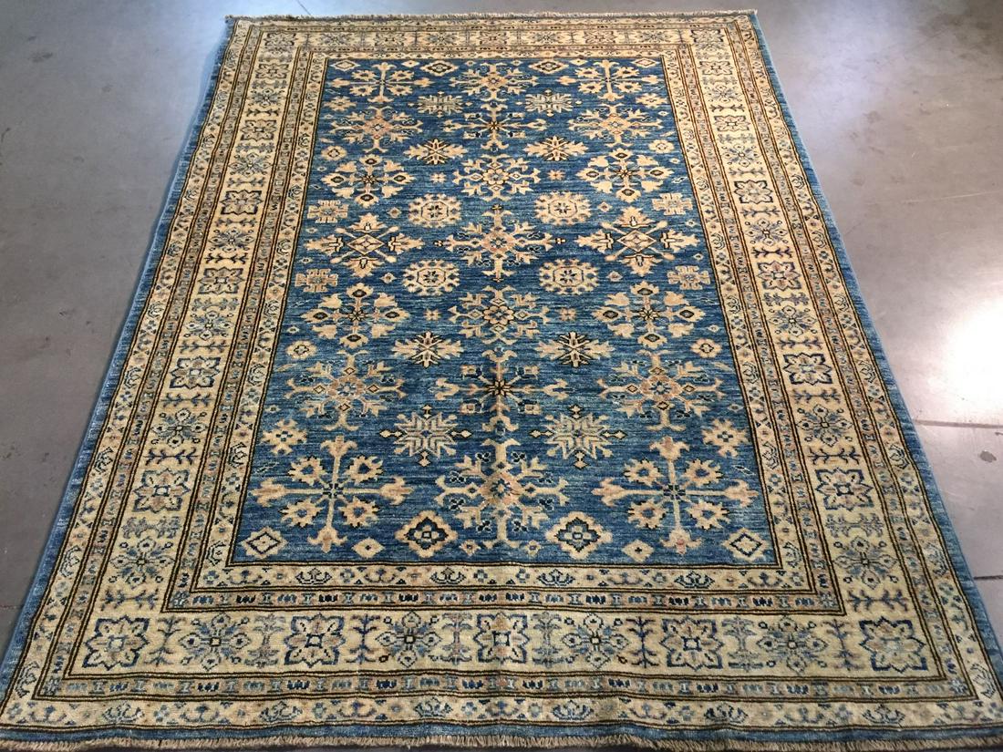 EXQUISITE FINE GEOMETRIC SUPER KAZAK RUG 5x6.6 (1 of 7)